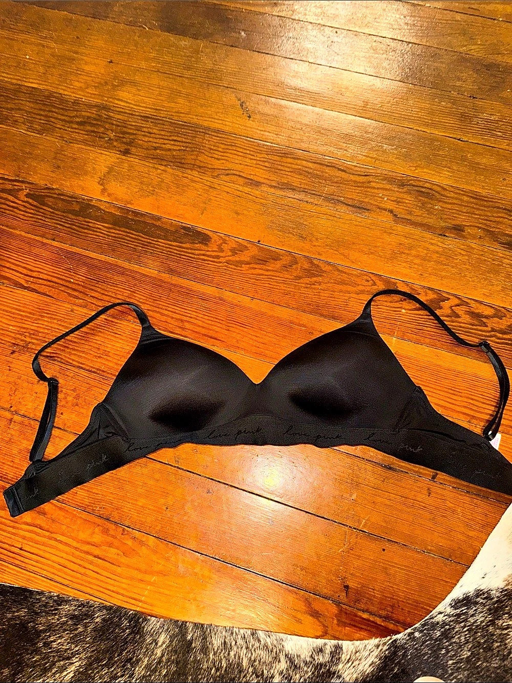 Victoria's Secret Black & Pink Bra Like New